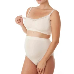 Culotte de grossesse maxi rose Cache Coeur Lingerie en viscose