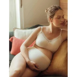 Culotte de grossesse maxi rose Cache Coeur Lingerie en viscose