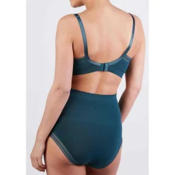 Culotte de grossesse maxi verte Cache-Cœur Lingerie en viscose
