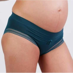 Culotte de grossesse verte Cache-Cœur Lingerie en viscose