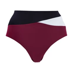 Culotte de maillot de bain taille haute - Rouge