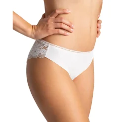 Culotte dos en dentelle - Beige