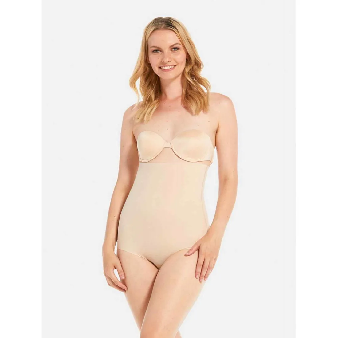 Culotte gainante haute-taille Maxi Sexy maintien ferme Beige