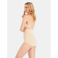 Culotte gainante haute-taille Maxi Sexy maintien ferme Beige