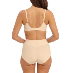 Culotte gainante taille haute - Beige en nylon