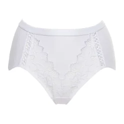 Culotte haute coton biologique blanc - Coton d'Arum