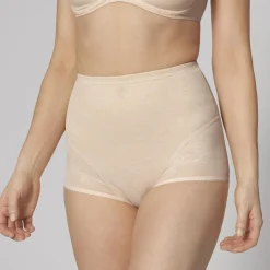 Culotte haute galbante - Nude Wild Rose Sensation Highwaist Panty