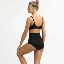 Culotte haute Noire effet sculptant en microfibre femme - Beauty Lift DIM
