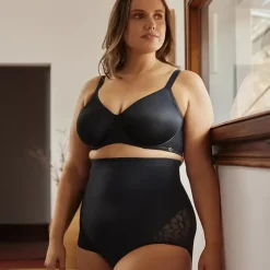Culotte Haute Sculptante Taille Haute - Noire