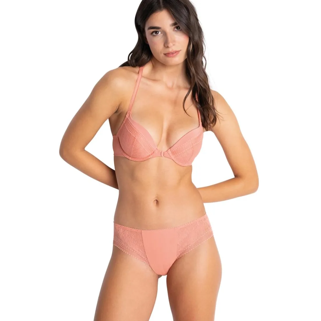 Culotte mi-haute rose