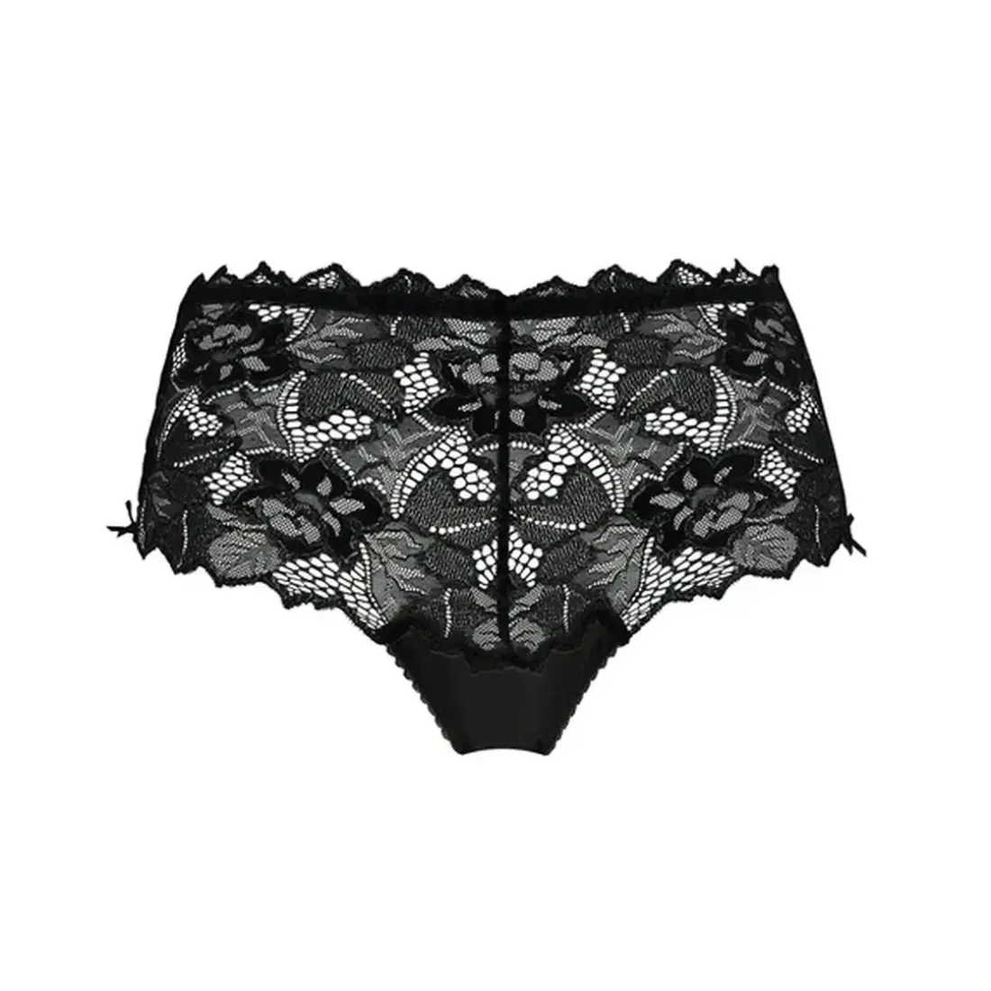 Culotte shorty en dentelle Noir