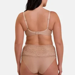 Culotte taille haute beige