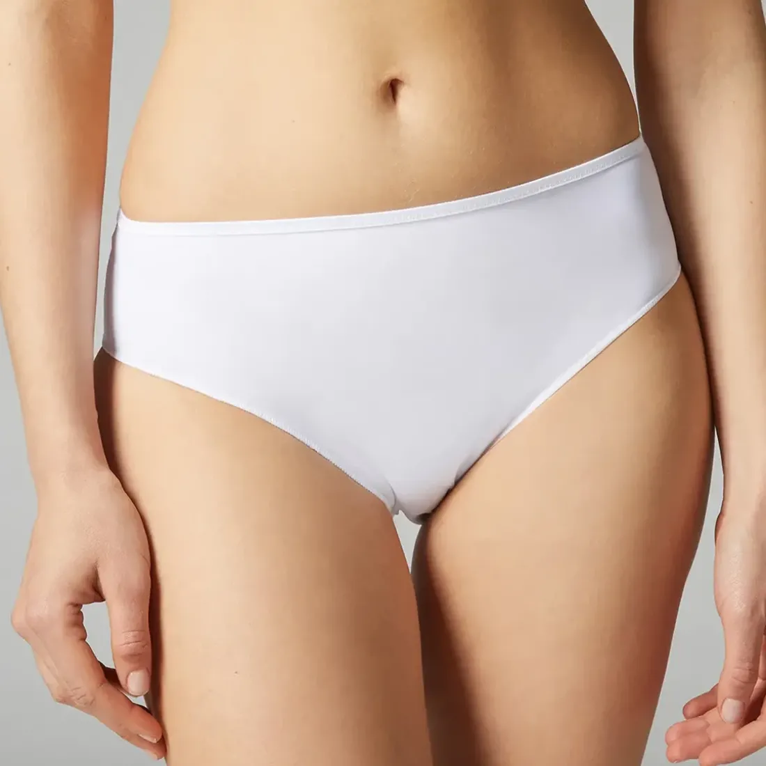 Culotte taille haute blanc