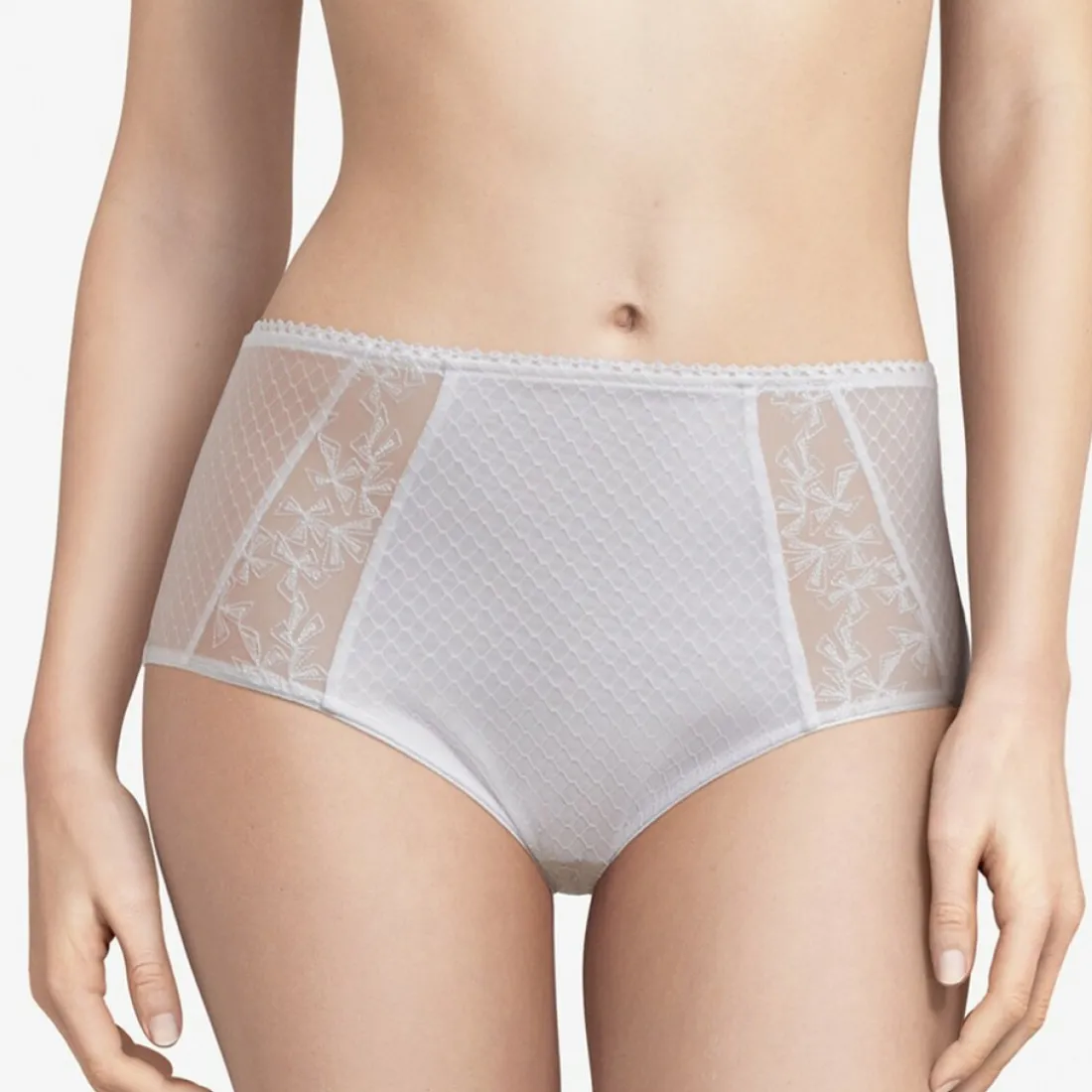 Culotte taille haute blanche