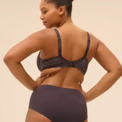 Culotte taille haute gris