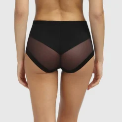 Culotte taille haute invisible noire - Generous Dim