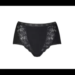 Culotte taille haute noire sloggi Chic Maxi BLACK en coton