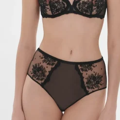 Culotte taille haute noir