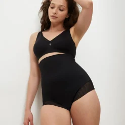 Culotte taille haute sculptante noire