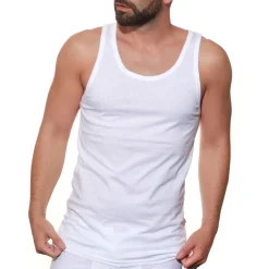 Débardeur blanc en coton
