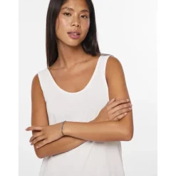 Débardeur col en u blanc Zara