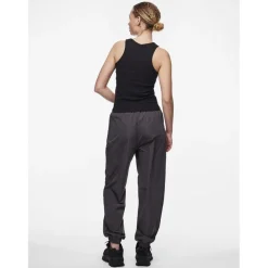 Débardeur col rond noir en viscose