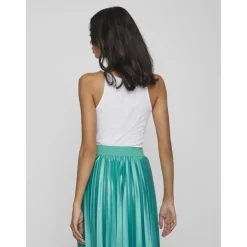 Débardeur comfort fit dos nu blanc en viscose
