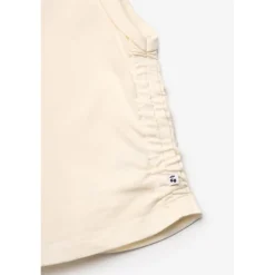 Debardeur fille TODEGI blanc Mae en coton