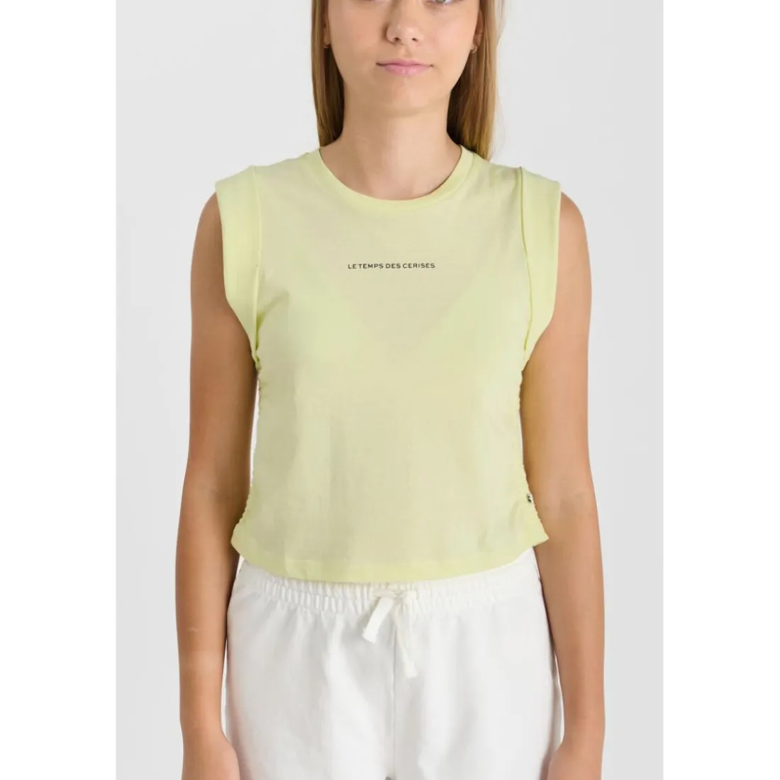 Debardeur TODEGI jaune en coton Rhea