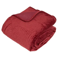 Dessus de lit Delia 260x240cm - rouge grenat