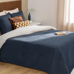 Dessus de lit Lilou 260x240cm - bleu egéen