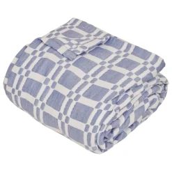 Dessus de lit Nuvia 260x240cm - bleu indigo