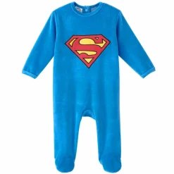 Dors bien velours bébé garçon Superman - Bleu