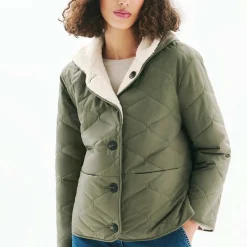 Doudoune femme verte
