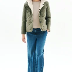 Doudoune femme verte
