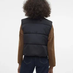 Doudoune sans manches en polyester noir Klea Ione
