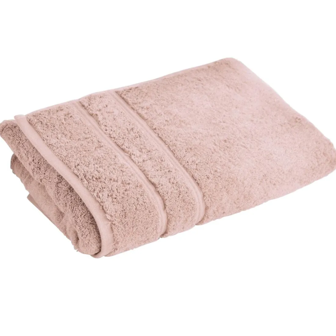 Drap de bain coton d'egypte LAUREAT PRESTIGE 100x150 cm-rose blush 600g/m²