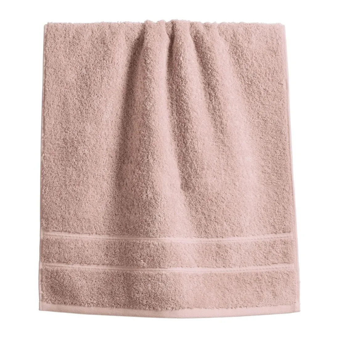 Drap de bain coton d'egypte LAUREAT PRESTIGE 100x150 cm-rose blush 600g/m²