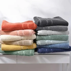 Drap de bain coton d'egypte LAUREAT PRESTIGE 100x150 cm-rose blush 600g/m²