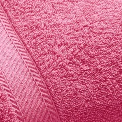 Drap de bain en coton 420g/m² CLAIRE personnalisable rose framboise