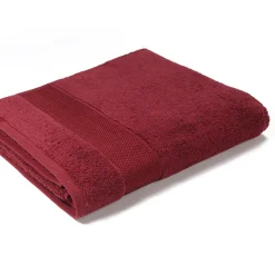 Drap de bain en coton RANGER 620 g/m² - Taille 70 x 140 cm - Bordeaux
