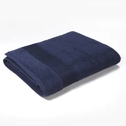 Drap de bain en coton RANGER 620 g/m² - Taille 100 x 150 cm - Bleu marine