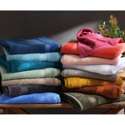 Drap De Bain Uni Lauréat 450 GM2 BECQUET - Rose