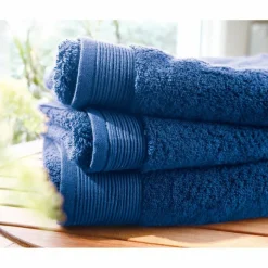 Drap de douche micro-coton 600 gr/m² Bleu royal