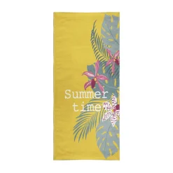 Drap de Plage 90 x 170 IMPRIME PLACE Jaune