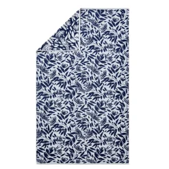 Drap De Plage En Jacquard De Coton, Brehat Bleu Marine - ESSIX