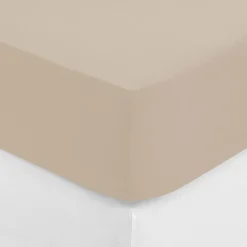 Drap Housse B30 160x200cm 2 places en beige lin