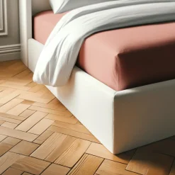 Drap housse coton TERTIO® - Rose blush