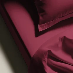 Drap plat coton TERTIO® - Grenat