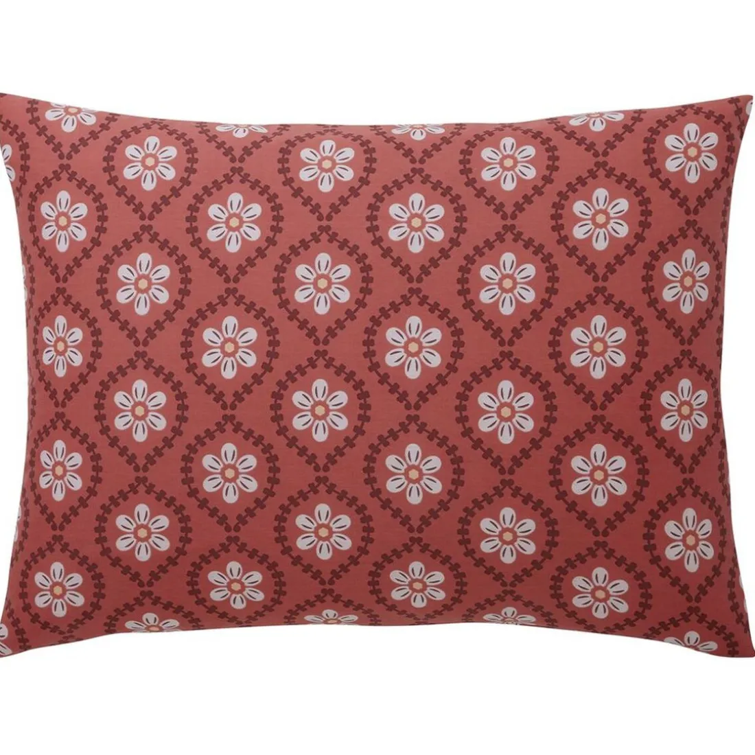 Drap plat DISQUES SOLAIRES, style folk, beige